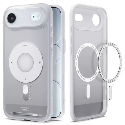 Futrola MagSafe za Apple iPhone 17 Air, Spigen, Ultra Hybrid Classic, Srebrna