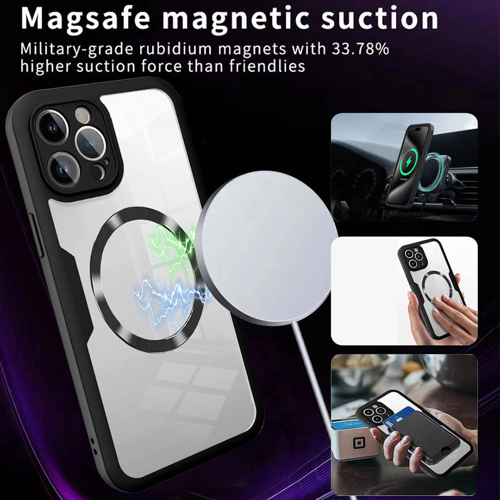 MagSafe futrola za Apple iPhone 17 Air, Techsuit, ColorVerse 360, Crna