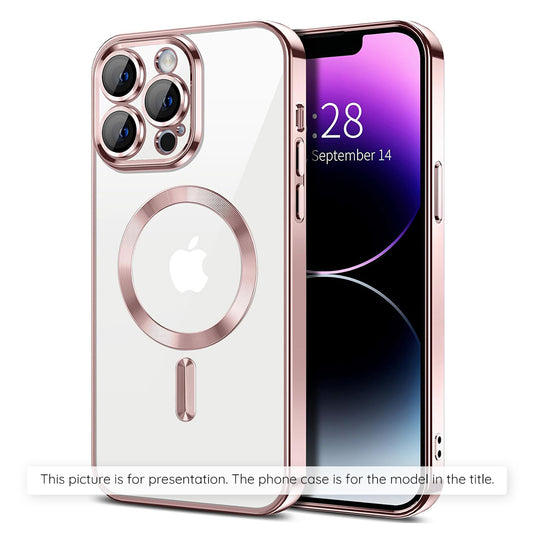 Husa MagSafe za Apple iPhone 17 Air, Techsuit, Luxury Crystal, Roza