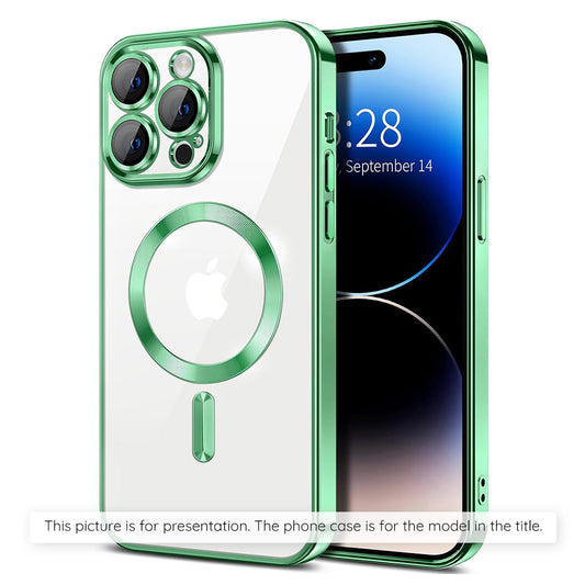 MagSafe futrola za Apple iPhone 17 Air, Techsuit, Luxury Crystal, Svijetlo zelena
