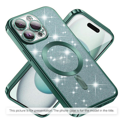MagSafe futrola za Apple iPhone 17 Air, Techsuit, Luxury Glitter, Svijetlo zelena