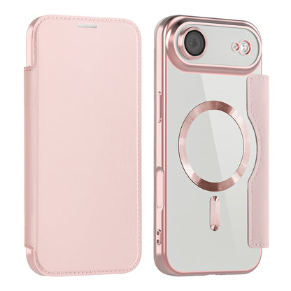 Futrola MagSafe za Apple iPhone 17 Air, Techsuit, SmartMag Book, Roza