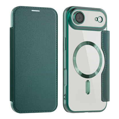 MagSafe futrola za Apple iPhone 17 Air, Techsuit, SmartMag Book, Zelena
