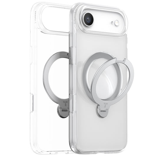 Futrola MagSafe za Apple iPhone 17 Air, Torras, Ostand Spin, Prozirna
