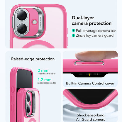 Futrola MagSafe za Apple iPhone 17, ESR, Classic Hybrid Kickstand, Satin Pink