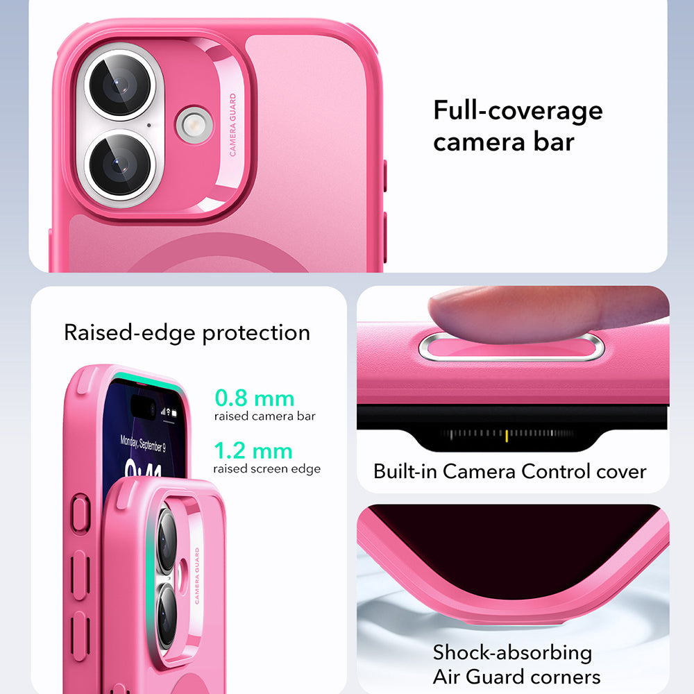Futrola MagSafe za Apple iPhone 17, ESR, Classic Hybrid, Satin Pink