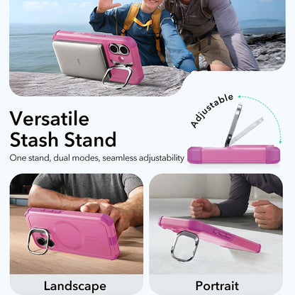 Futrola MagSafe za Apple iPhone 17, ESR, Cyber Armor Kickstand, Roza