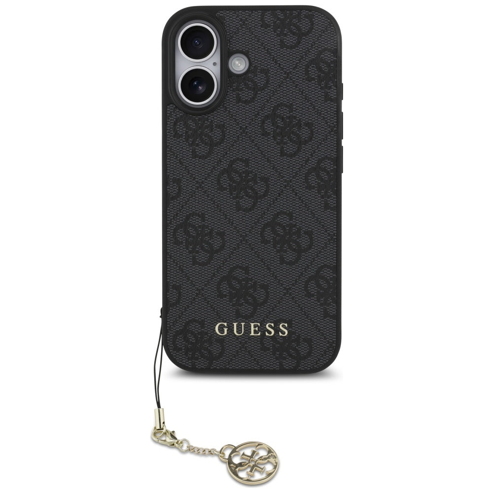 MagSafe futrola za Apple iPhone 17, Guess, 4G Charm Cradle, Crna