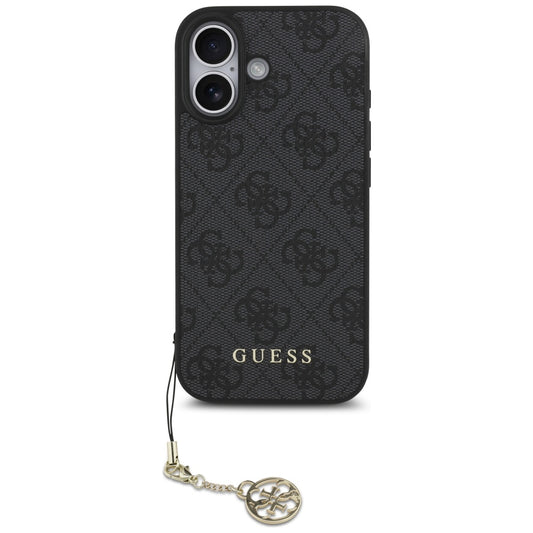 MagSafe futrola za Apple iPhone 17, Guess, 4G Charm Cradle, Crna