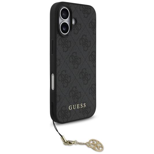 MagSafe futrola za Apple iPhone 17, Guess, 4G Charm Cradle, Crna