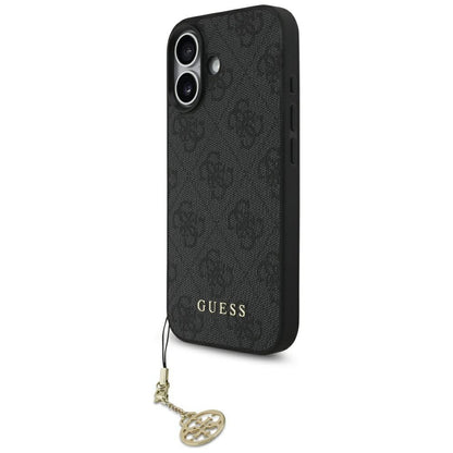 MagSafe futrola za Apple iPhone 17, Guess, 4G Charm Cradle, Crna