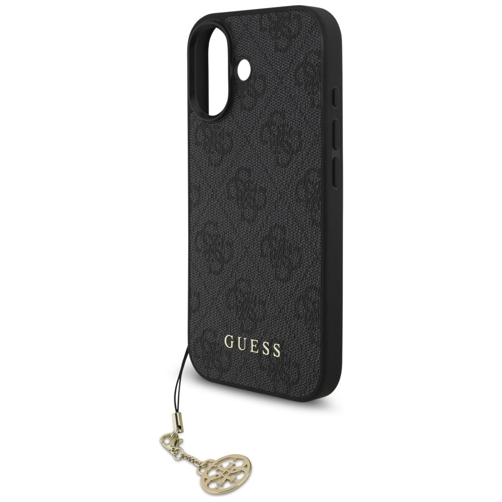 MagSafe futrola za Apple iPhone 17, Guess, 4G Charm Cradle, Crna