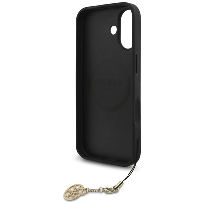 MagSafe futrola za Apple iPhone 17, Guess, 4G Charm Cradle, Crna