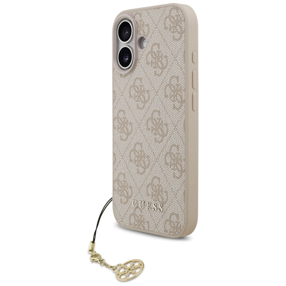MagSafe futrola za Apple iPhone 17, Guess, 4G Charm Cradle, Roza