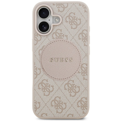 Futrola MagSafe za Apple iPhone 17, Guess, 4G Circle Classic Logo, Roza