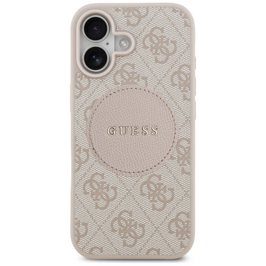 Futrola MagSafe za Apple iPhone 17, Guess, 4G Circle Classic Logo, Roza