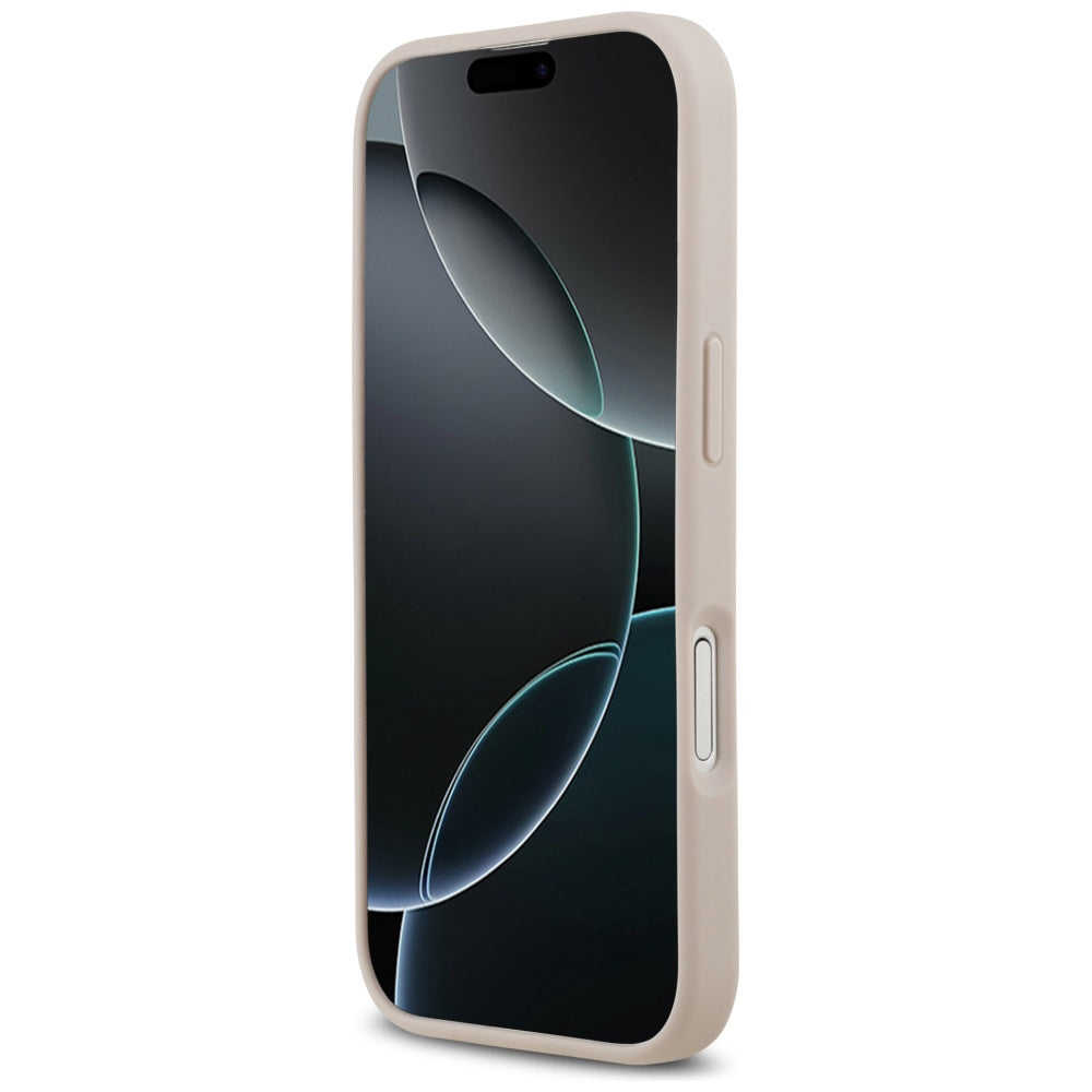 Futrola MagSafe za Apple iPhone 17, Guess, 4G Circle Classic Logo, Roza