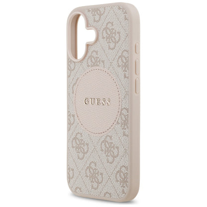 Futrola MagSafe za Apple iPhone 17, Guess, 4G Circle Classic Logo, Roza