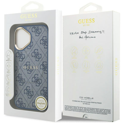 MagSafe futrola za Apple iPhone 17, Guess, 4G Classic, Plava