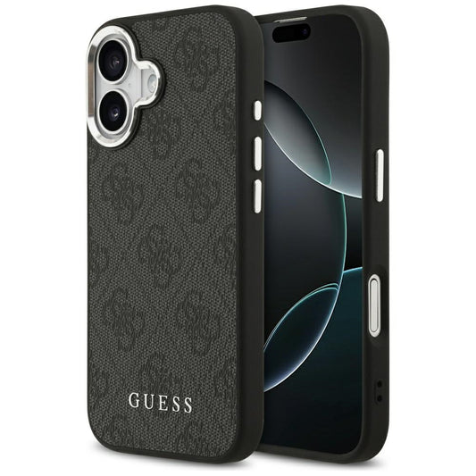 MagSafe futrola za Apple iPhone 17, Guess, 4G Classic Logo, Crna