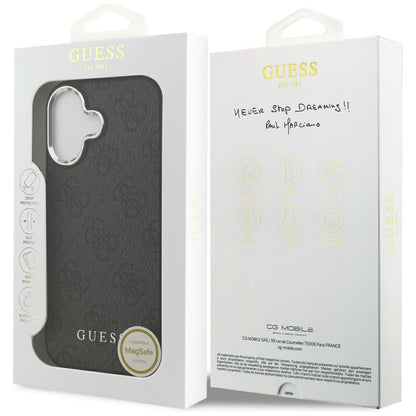 MagSafe futrola za Apple iPhone 17, Guess, 4G Classic Logo, Crna