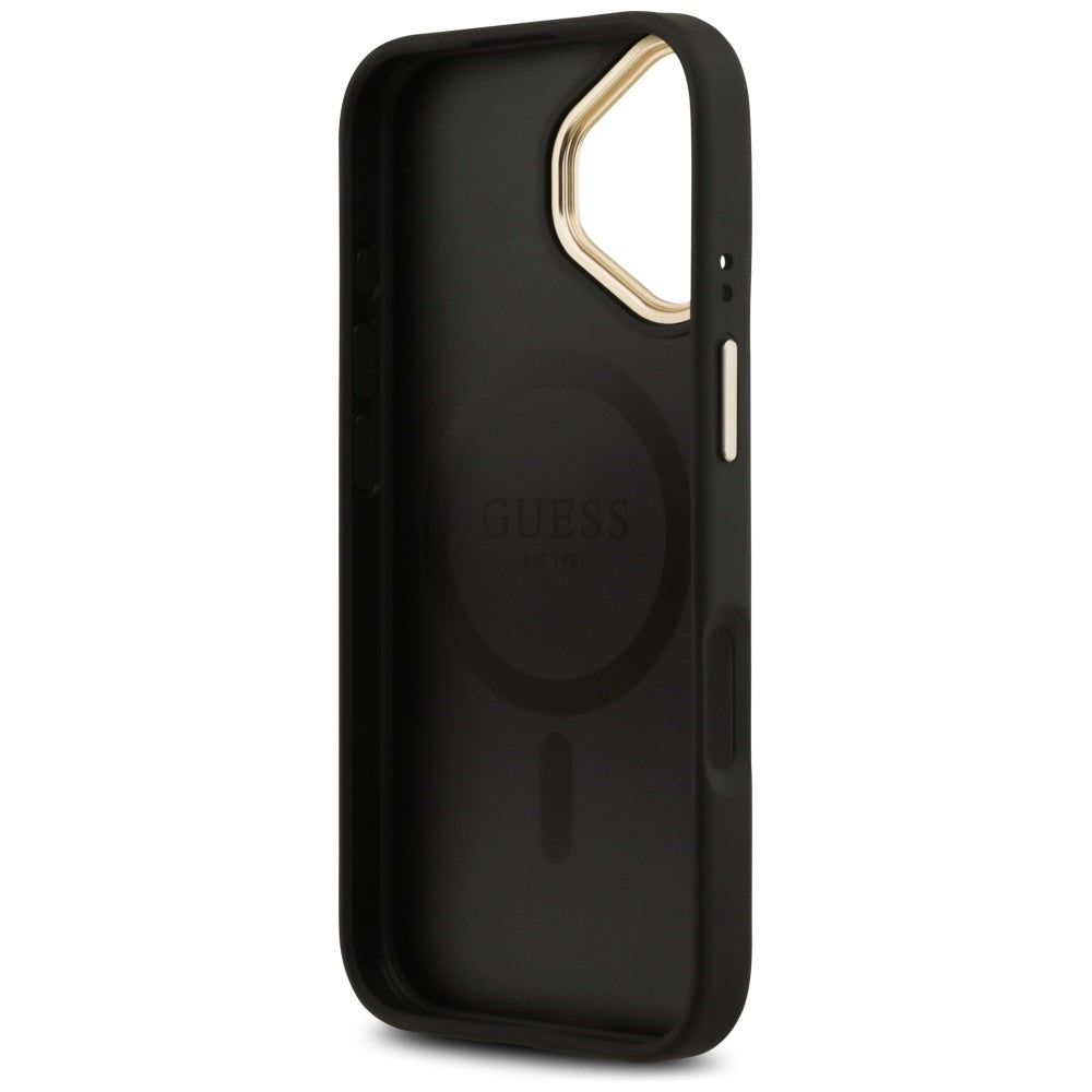 MagSafe futrola za Apple iPhone 17, Guess, 4G Classic, Crna