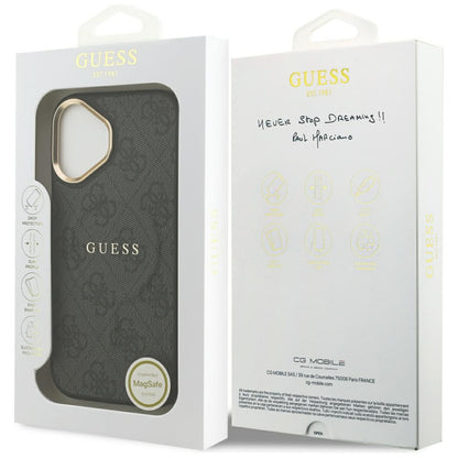 MagSafe futrola za Apple iPhone 17, Guess, 4G Classic, Crna