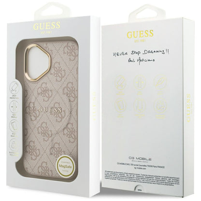 MagSafe futrola za Apple iPhone 17, Guess, 4G Classic, Roza