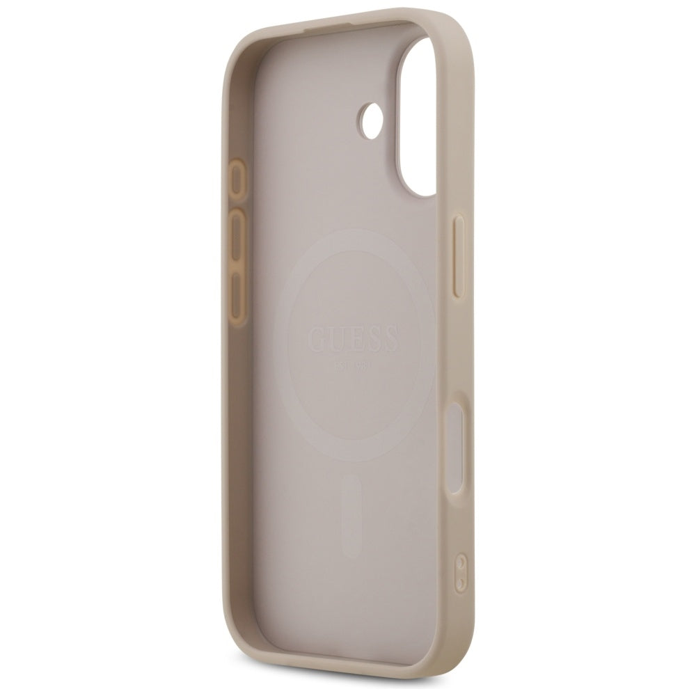 MagSafe futrola za Apple iPhone 17, Guess, 4G Printed Stripes, Roza