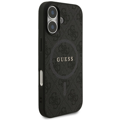 MagSafe futrola za Apple iPhone 17, Guess, 4G Ring Classic Logo, Crna