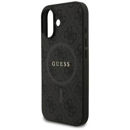 MagSafe futrola za Apple iPhone 17, Guess, 4G Ring Classic Logo, Crna