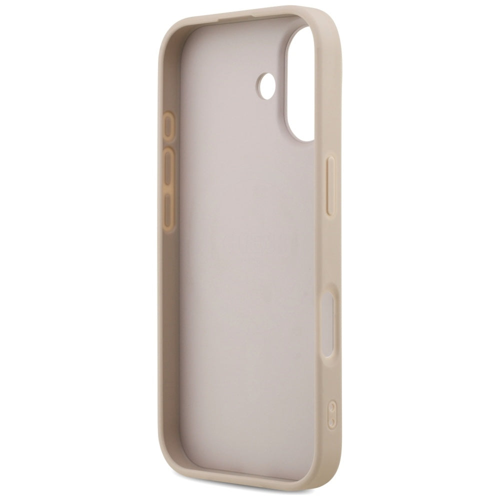 MagSafe futrola za Apple iPhone 17, Guess, 4G Ring Classic Logo, Roza