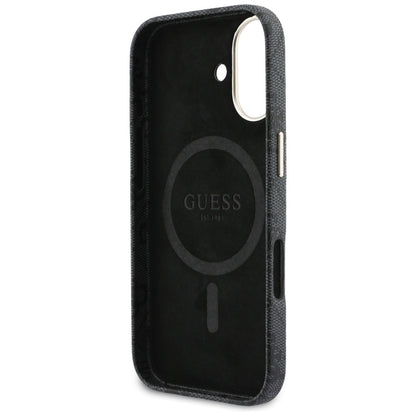 MagSafe futrola za Apple iPhone 17, Guess, 4G Script Logo, Crna