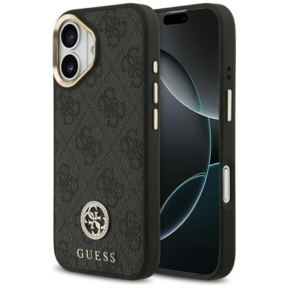 MagSafe futrola za Apple iPhone 17, Guess, 4G Strass Logo, Crna