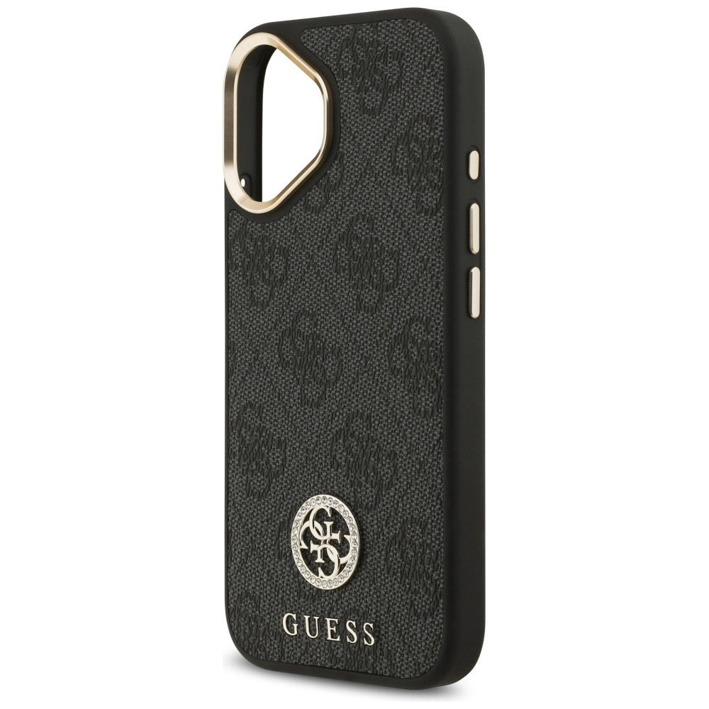 MagSafe futrola za Apple iPhone 17, Guess, 4G Strass Logo, Crna