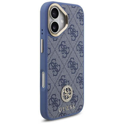 MagSafe futrola za Apple iPhone 17, Guess, 4G Strass Logo with Big Strap, Plava
