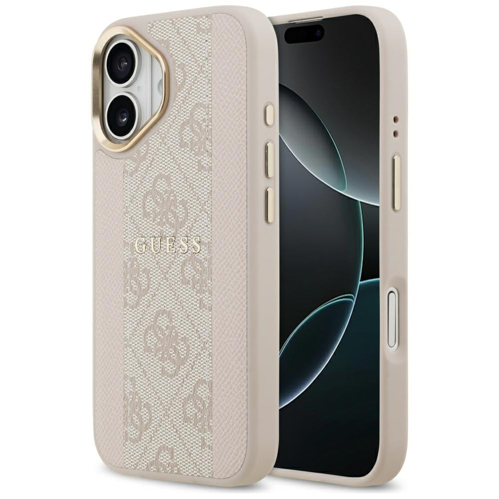MagSafe futrola za Apple iPhone 17, Guess, 4G Stripe, Roza