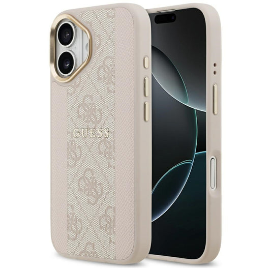 MagSafe futrola za Apple iPhone 17, Guess, 4G Stripe, Roza