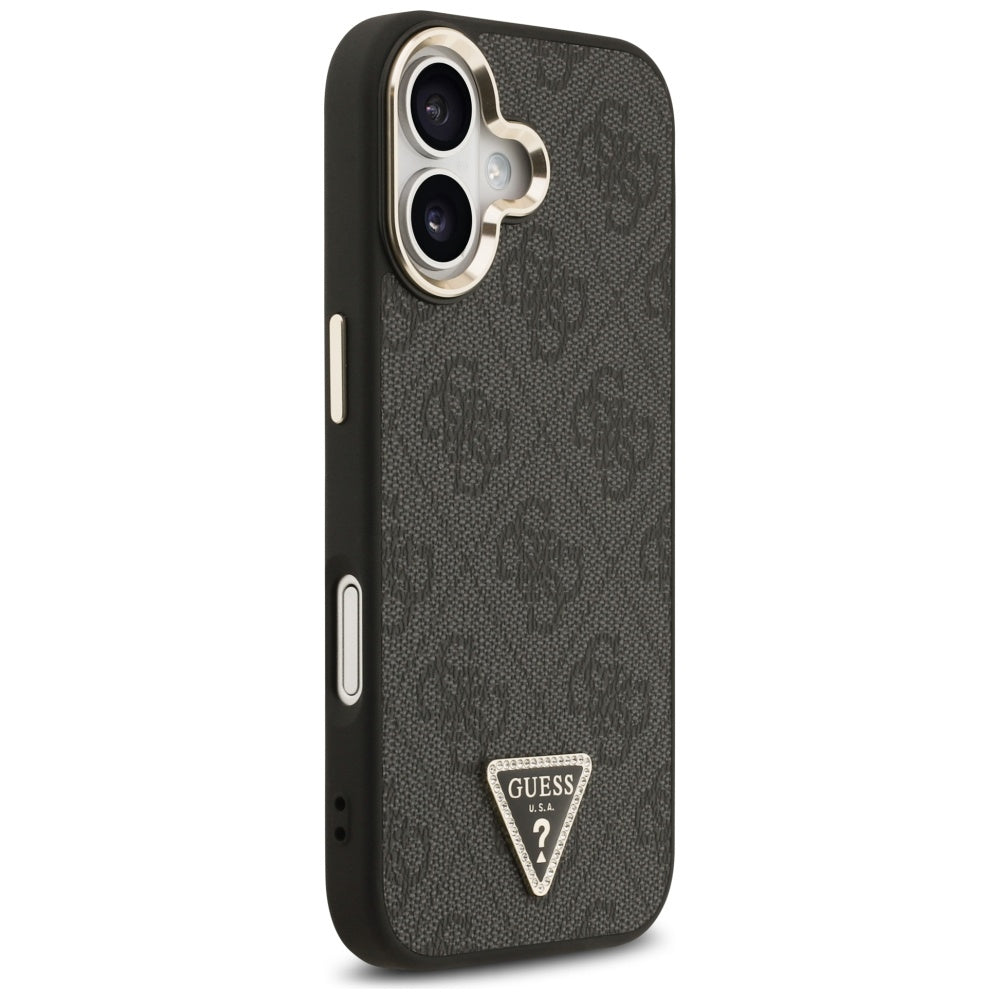 MagSafe futrola za Apple iPhone 17, Guess, 4G Triangle Diamond Logo, Crna
