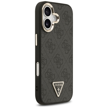 MagSafe futrola za Apple iPhone 17, Guess, 4G Triangle Diamond Logo, Crna
