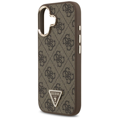 MagSafe futrola za Apple iPhone 17, Guess, 4G Triangle Logo, Zlatno smeđa
