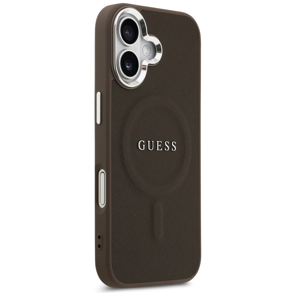 MagSafe futrola za Apple iPhone 17, Guess, Classic Logo, smeđa