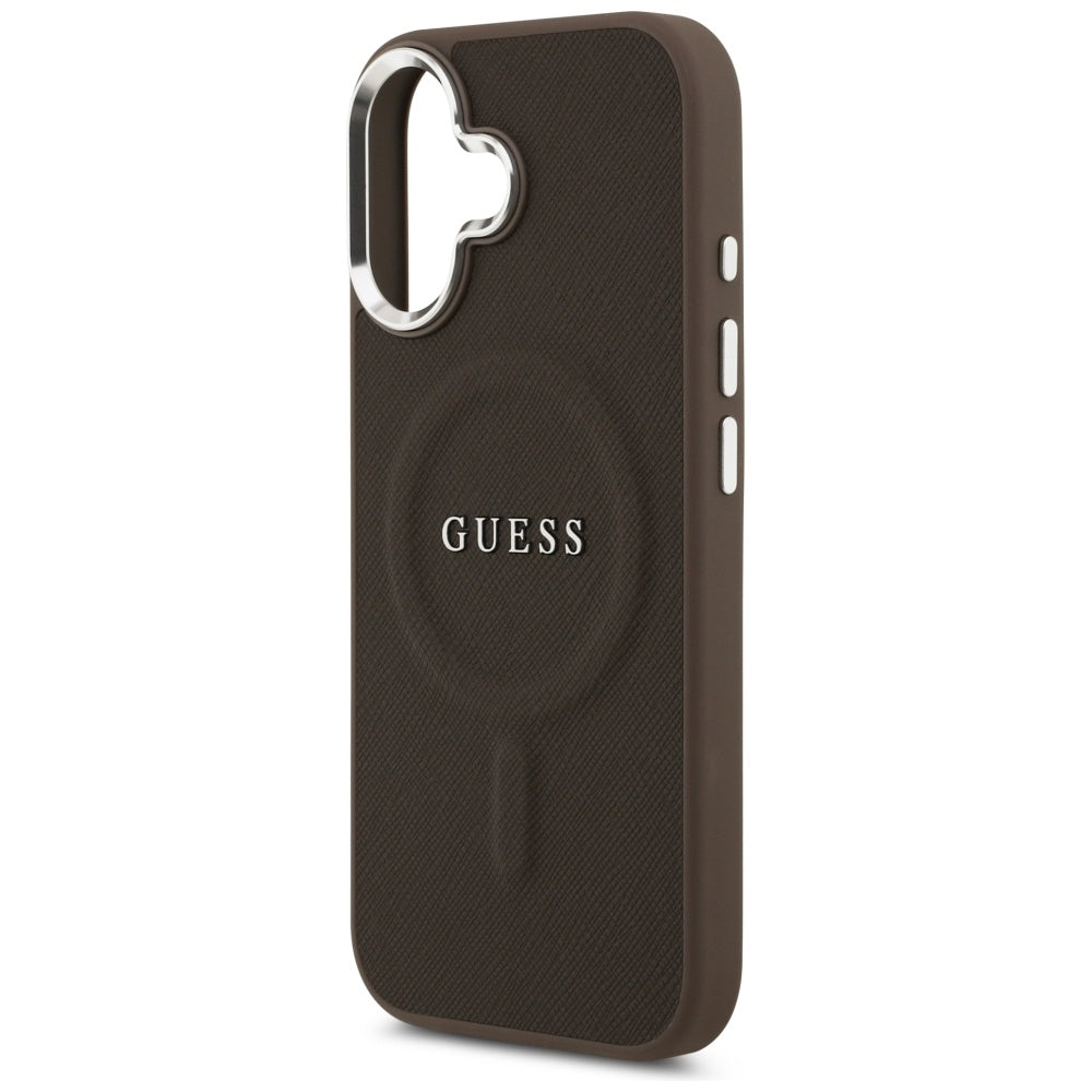 MagSafe futrola za Apple iPhone 17, Guess, Classic Logo, smeđa