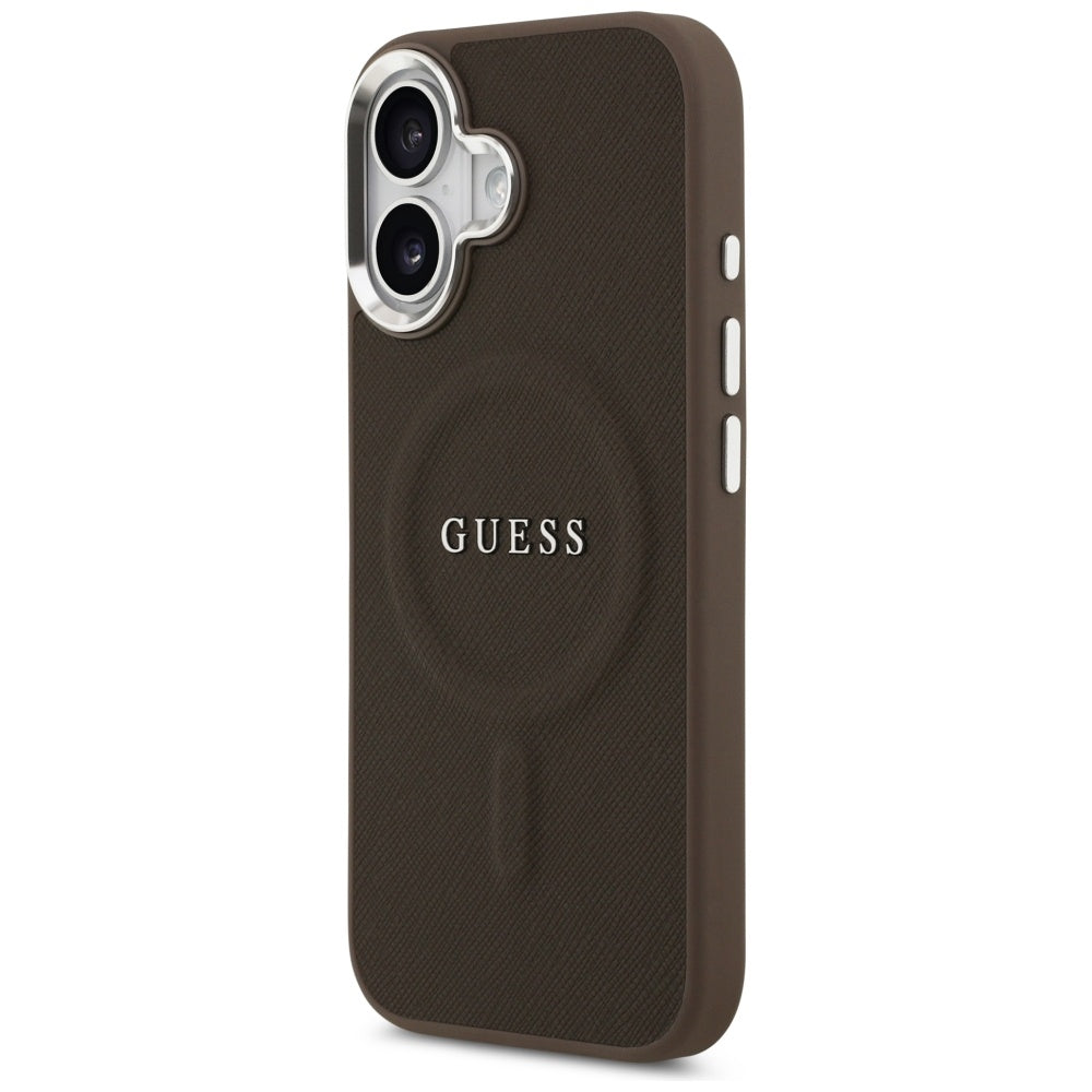 MagSafe futrola za Apple iPhone 17, Guess, Classic Logo, smeđa