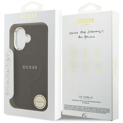 MagSafe futrola za Apple iPhone 17, Guess, Classic Logo, smeđa