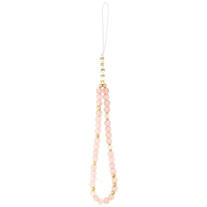 Husa MagSafe za Apple iPhone 17, Guess, IML Flowers Allover Electroplated with Pearl Strap, Crna
