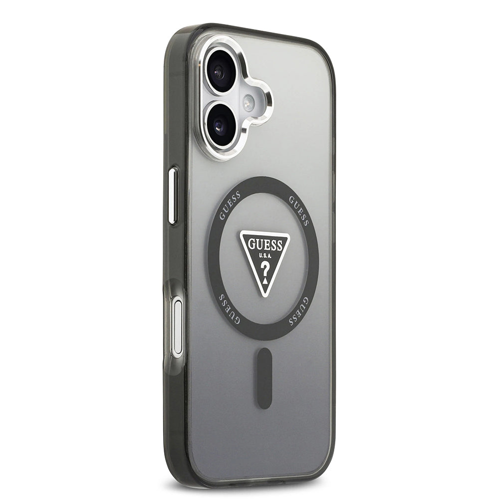 MagSafe futrola za Apple iPhone 17, Guess, IML Gradient Triangle Logo, Crna
