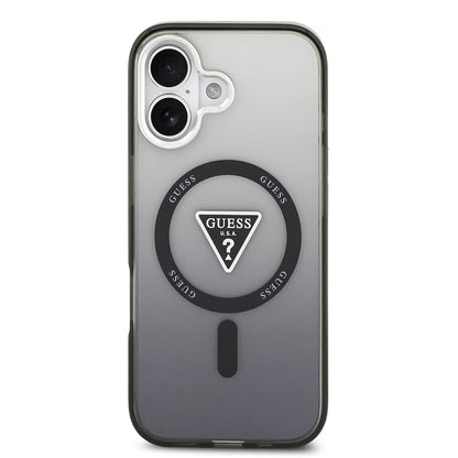 MagSafe futrola za Apple iPhone 17, Guess, IML Gradient Triangle Logo, Crna