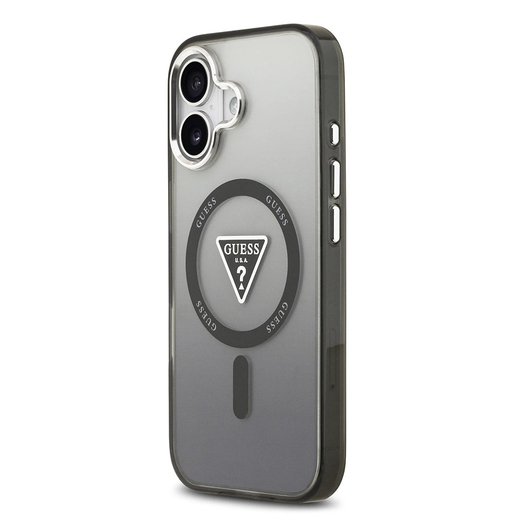 MagSafe futrola za Apple iPhone 17, Guess, IML Gradient Triangle Logo, Crna