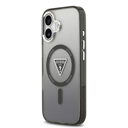 MagSafe futrola za Apple iPhone 17, Guess, IML Gradient Triangle Logo, Crna